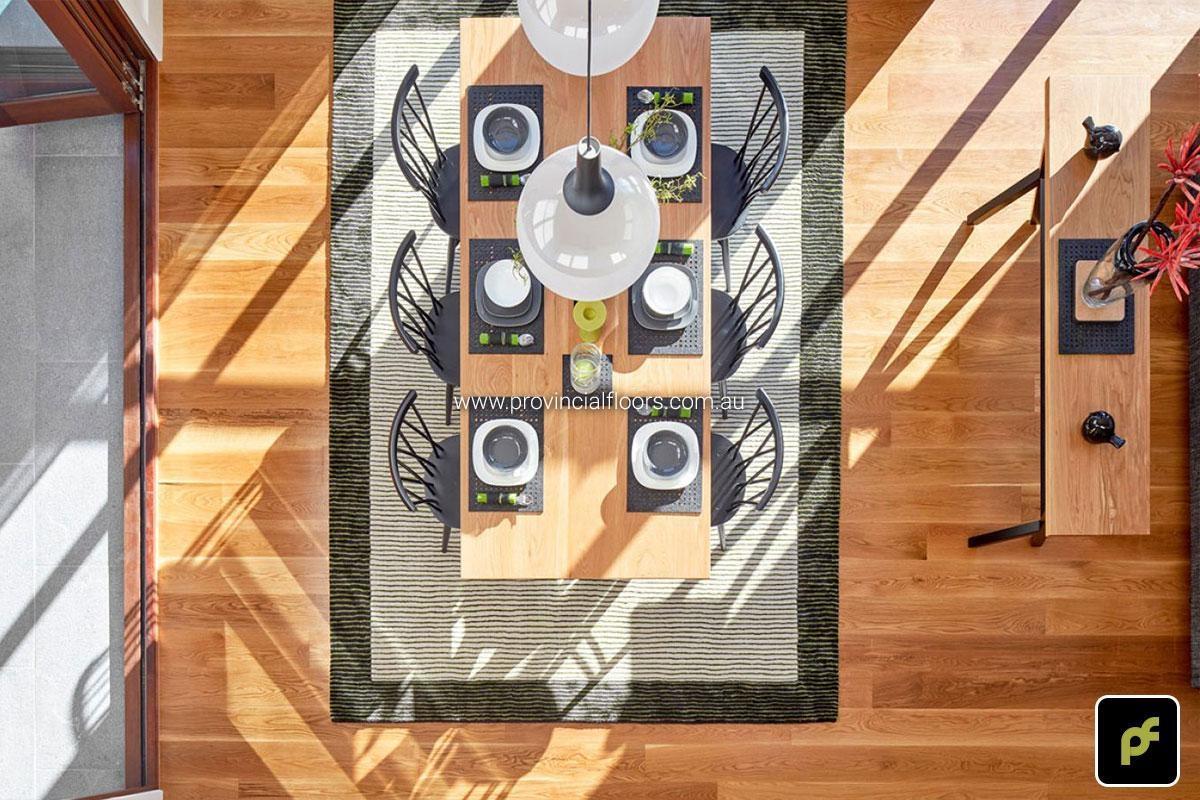 180mm x 14mm Select Grade American Oak Strip Flooring. Finished with Water-Based Polyurethane. Satin in sheen.