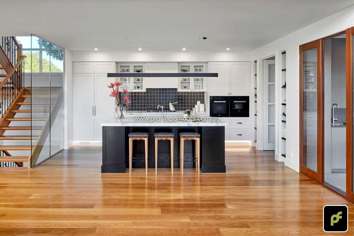 180mm x 14mm Select Grade American Oak Strip Flooring. Finished with Water-Based Polyurethane. Satin in sheen.