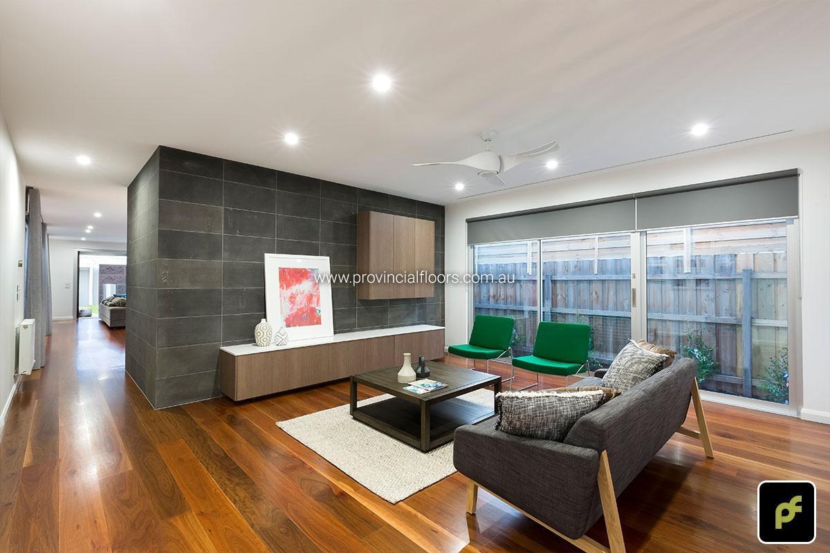 180mm x 19mm Select Grade Grey Iron Bark Strip Timber Flooring. Finished with Water-Based Polyurethane. Satin in sheen.