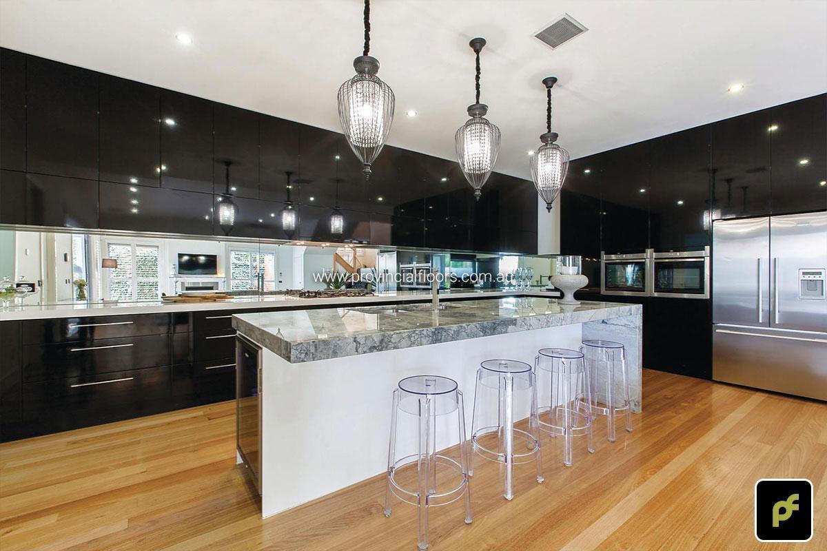 85mm x 14mm Tasmanian Oak Strip Timber Flooring with a Water-Based Polyurethane Finish. Satin in Sheen.